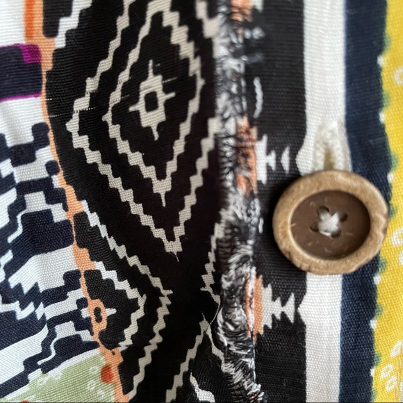 (SOLD) ANTHROPOLOGIE Everyway Sleeveless Button Front Midi Dress Patches 6 - Picture 9 of 14